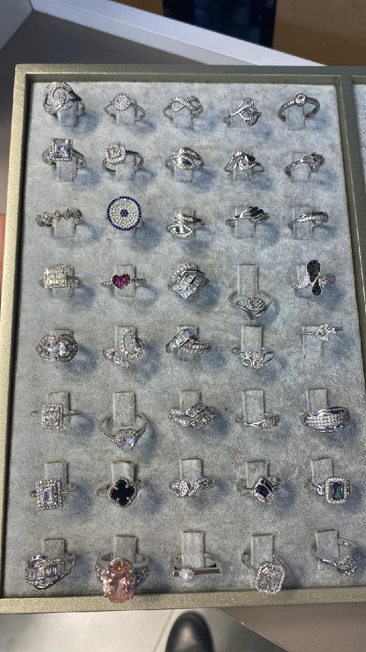 Assorted modern stamped 925 sterling silver rings